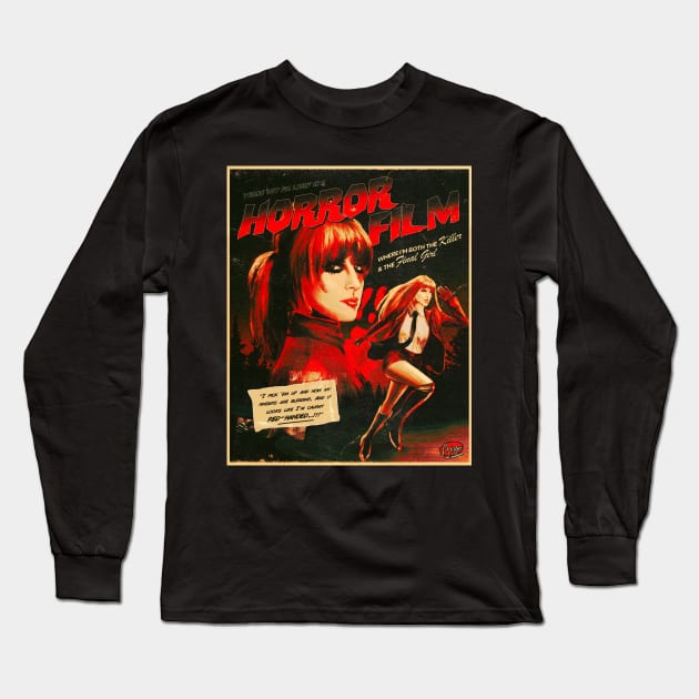 Final Girl Poster Long Sleeve T-Shirt by shopbyargo